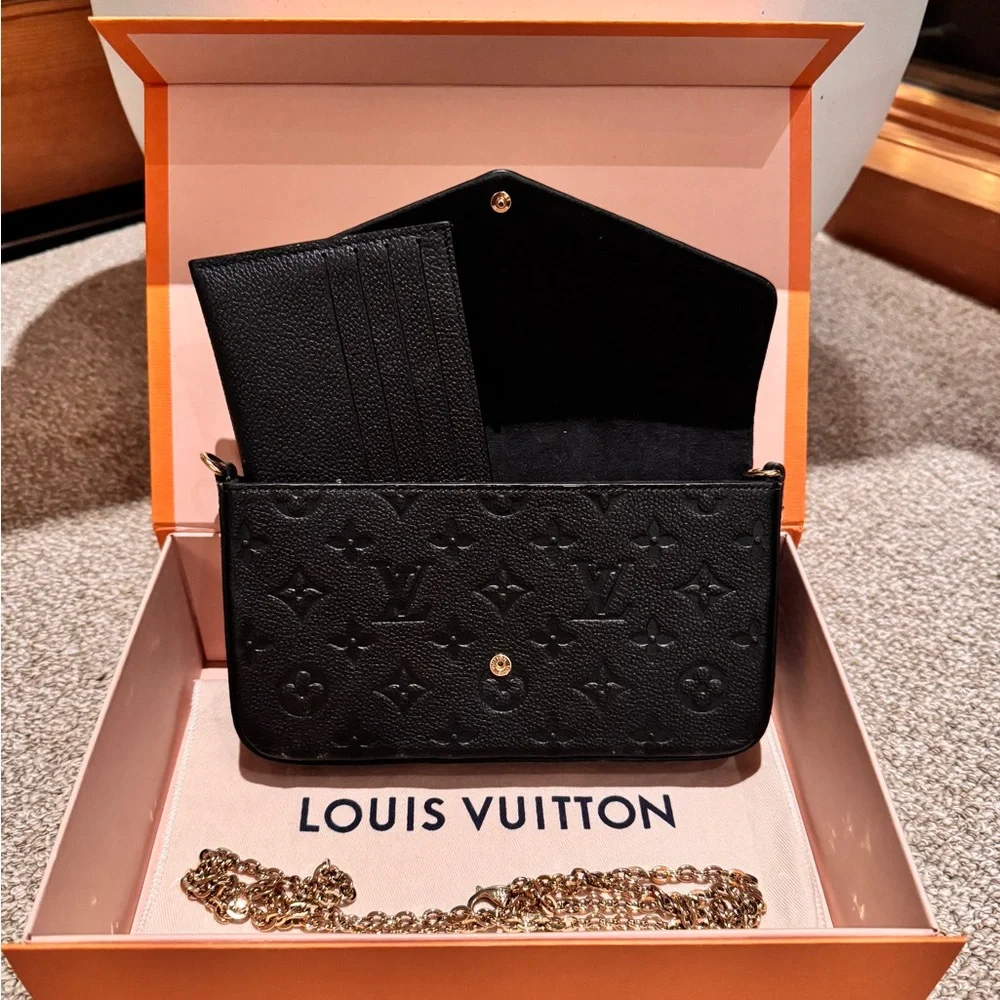 Louis Vuitton Black Pochette Félicie - Picture 1 of 5